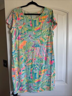 Lilly Pulitzer Neon Multi Short-Sleeve Dress